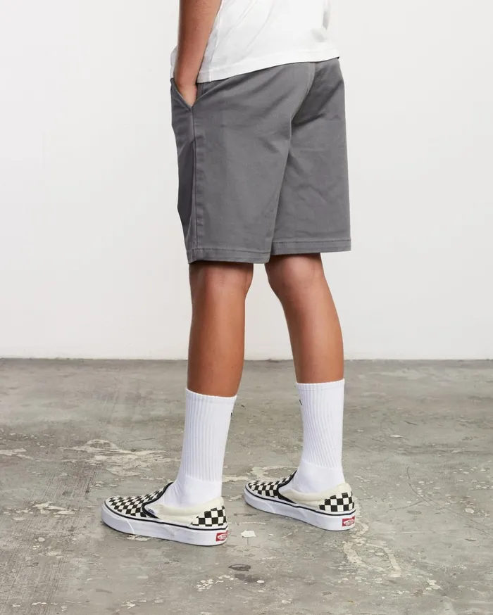 RVCA Shorts Boys Weekday Stretch Short Smoke 8211 Boys