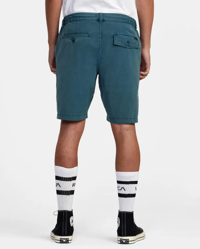RVCA Shorts Hybrids All Time Coastal Rinsed Hybrid 19034 Shorts Duck Blue 8211 Men RVCA Shorts Hybrids All Time Coastal Rinsed Hybrid 19034 Shorts Duck Blue 8211 Men