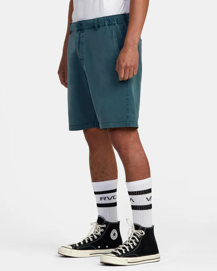 RVCA Shorts Hybrids All Time Coastal Rinsed Hybrid 19034 Shorts Duck Blue 8211 Men RVCA Shorts Hybrids All Time Coastal Rinsed Hybrid 19034 Shorts Duck Blue 8211 Men