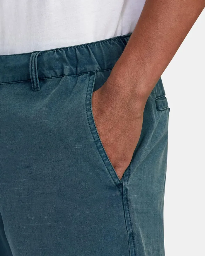 RVCA Shorts Hybrids All Time Coastal Rinsed Hybrid 19034 Shorts Duck Blue 8211 Men RVCA Shorts Hybrids All Time Coastal Rinsed Hybrid 19034 Shorts Duck Blue 8211 Men