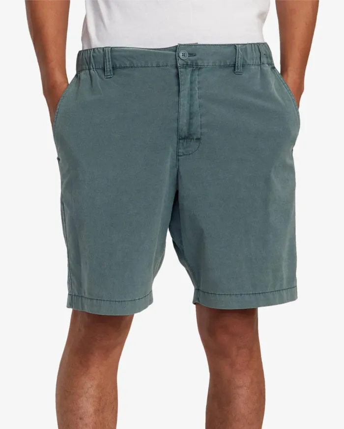 RVCA Shorts Hybrids All Time Rinsed Coastal Hybrid Shorts 19 Balsam Green 8211 Men RVCA Shorts Hybrids All Time Rinsed Coastal Hybrid Shorts 19 Balsam Green 8211 Men
