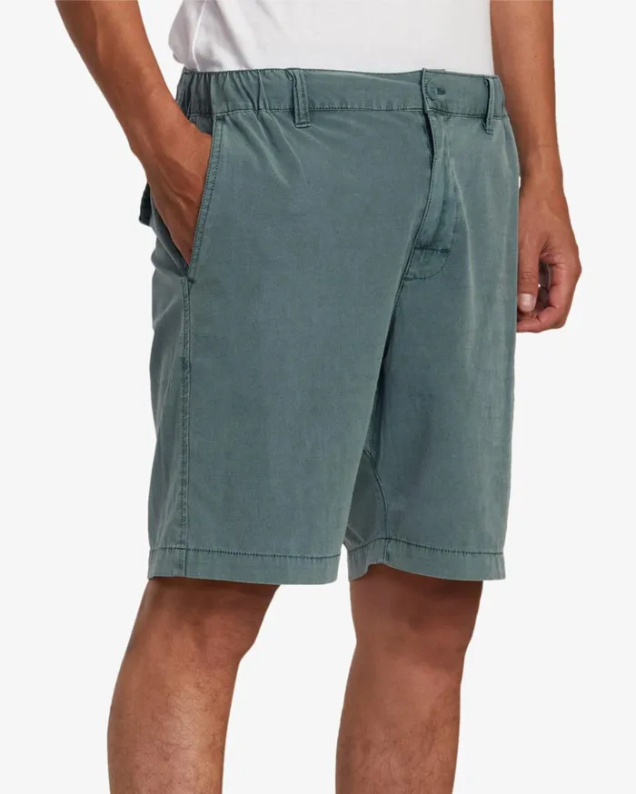 RVCA Shorts Hybrids All Time Rinsed Coastal Hybrid Shorts 19 Balsam Green 8211 Men RVCA Shorts Hybrids All Time Rinsed Coastal Hybrid Shorts 19 Balsam Green 8211 Men