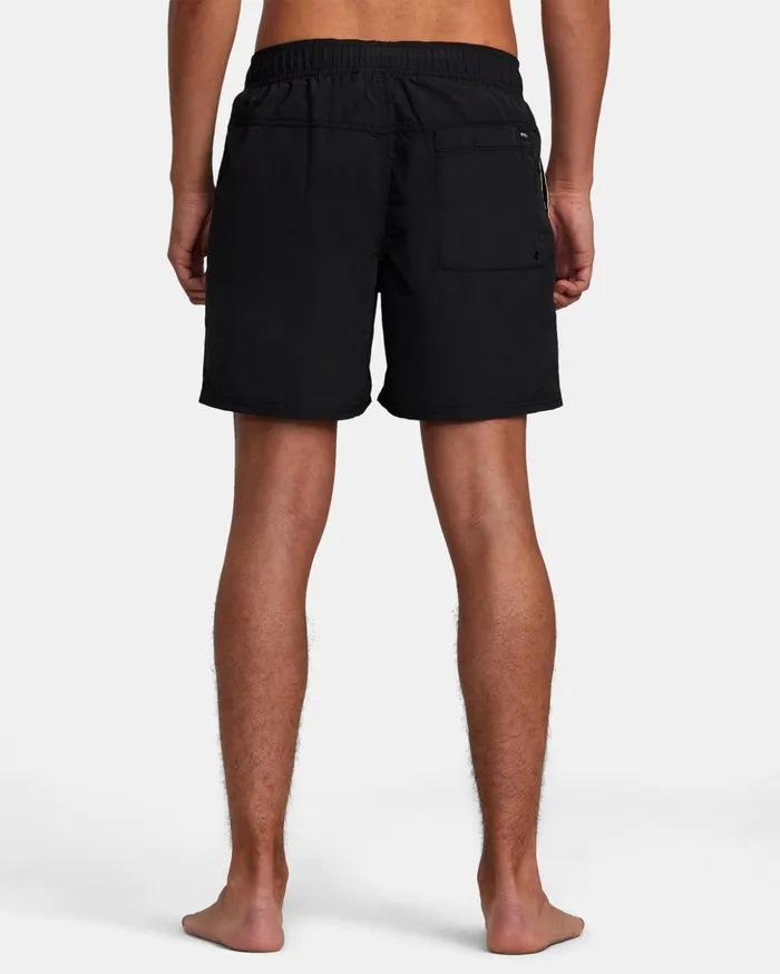 RVCA Shorts Hybrids Breakout Elastic Waist Boardshorts 16034 Black 8211 Men