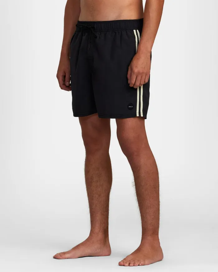 RVCA Shorts Hybrids Breakout Elastic Waist Boardshorts 16034 Black 8211 Men