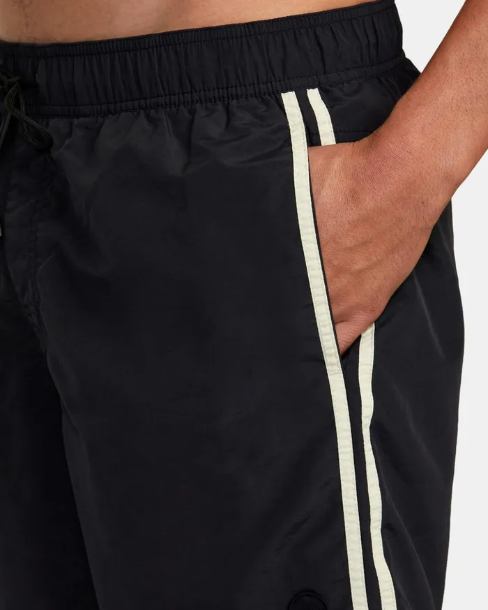 RVCA Shorts Hybrids Breakout Elastic Waist Boardshorts 16034 Black 8211 Men