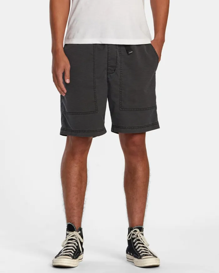 RVCA Shorts Hybrids Civic City Elastic Waist Shorts Rvca Black 8211 Men