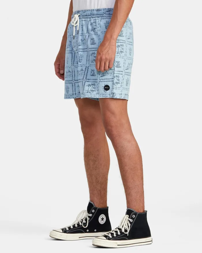 RVCA Shorts Hybrids Escape Chambray Elasticized Shorts Washed Denim 8211 Men RVCA Shorts Hybrids Escape Chambray Elasticized Shorts Washed Denim 8211 Men