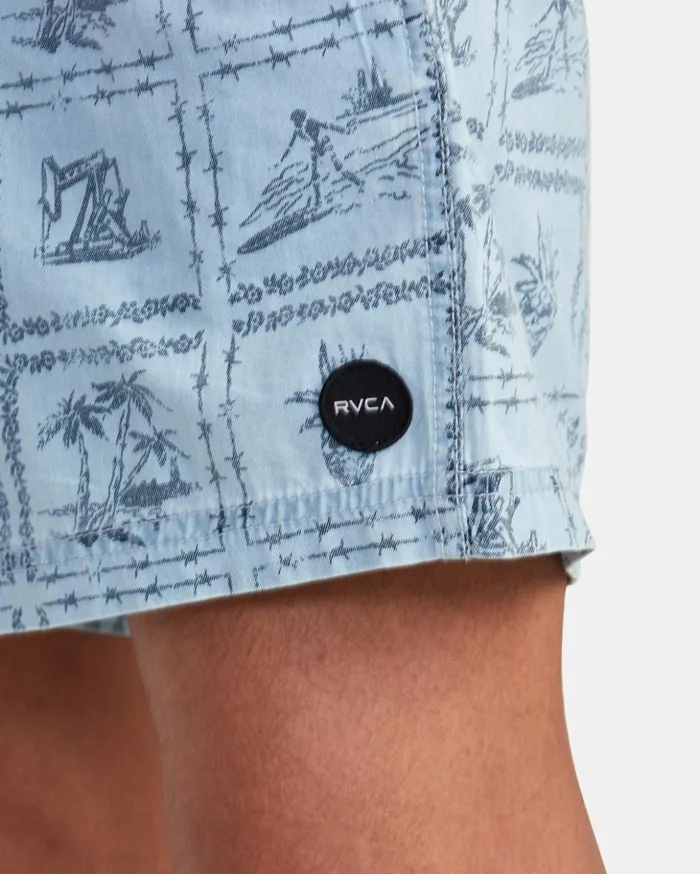 RVCA Shorts Hybrids Escape Chambray Elasticized Shorts Washed Denim 8211 Men RVCA Shorts Hybrids Escape Chambray Elasticized Shorts Washed Denim 8211 Men