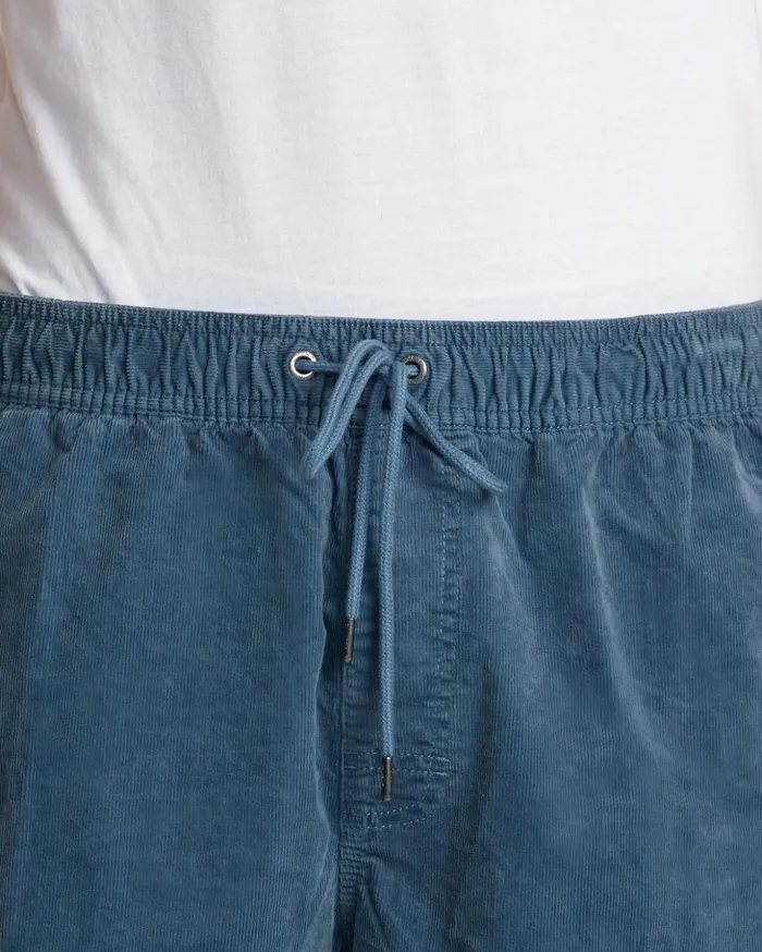 RVCA Shorts Hybrids Escape Elastic Waist Corduroy Shorts 17 Light Duck Blue 8211 Men RVCA Shorts Hybrids Escape Elastic Waist Corduroy Shorts 17 Light Duck Blue 8211 Men