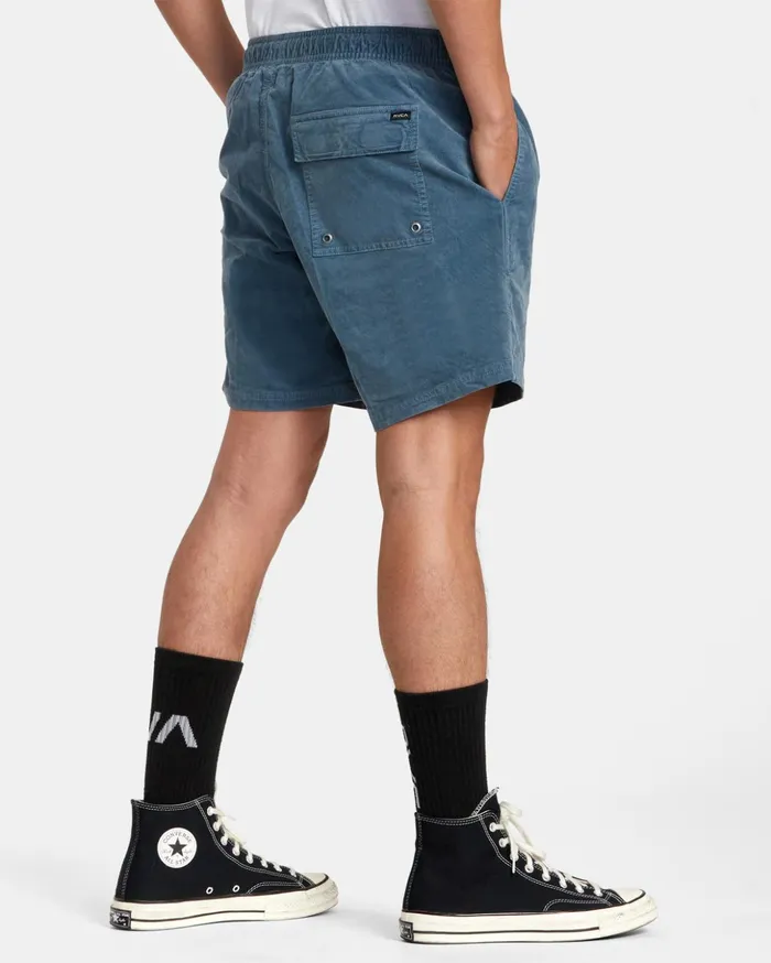 RVCA Shorts Hybrids Escape Elastic Waist Corduroy Shorts 17 Light Duck Blue 8211 Men RVCA Shorts Hybrids Escape Elastic Waist Corduroy Shorts 17 Light Duck Blue 8211 Men