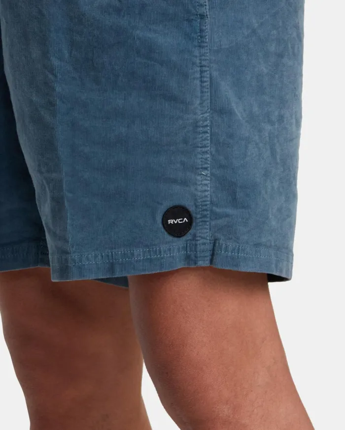 RVCA Shorts Hybrids Escape Elastic Waist Corduroy Shorts 17 Light Duck Blue 8211 Men RVCA Shorts Hybrids Escape Elastic Waist Corduroy Shorts 17 Light Duck Blue 8211 Men