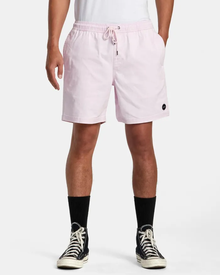 RVCA Shorts Hybrids Escape Elastic Waist Walkshorts 17 Light Pink 8211 Men