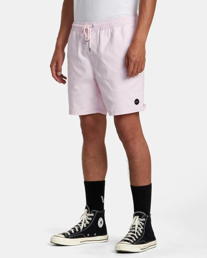 RVCA Shorts Hybrids Escape Elastic Waist Walkshorts 17 Light Pink 8211 Men
