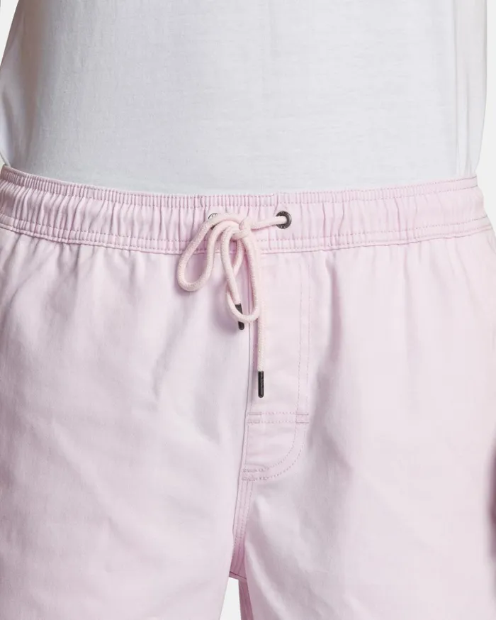 RVCA Shorts Hybrids Escape Elastic Waist Walkshorts 17 Light Pink 8211 Men