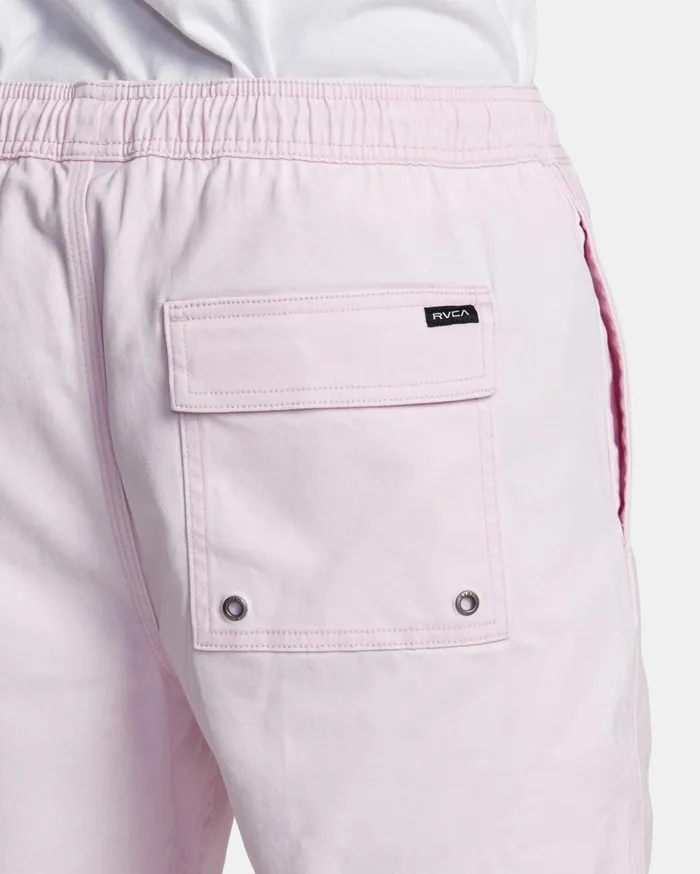 RVCA Shorts Hybrids Escape Elastic Waist Walkshorts 17 Light Pink 8211 Men