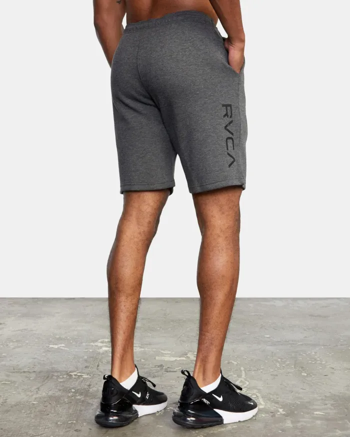 RVCA Shorts Hybrids Sport Elastic Waist Walkshorts IV 19034 Smokey Grey Heather 8211 Men RVCA Shorts Hybrids Sport Elastic Waist Walkshorts IV 19034 Smokey Grey Heather 8211 Men