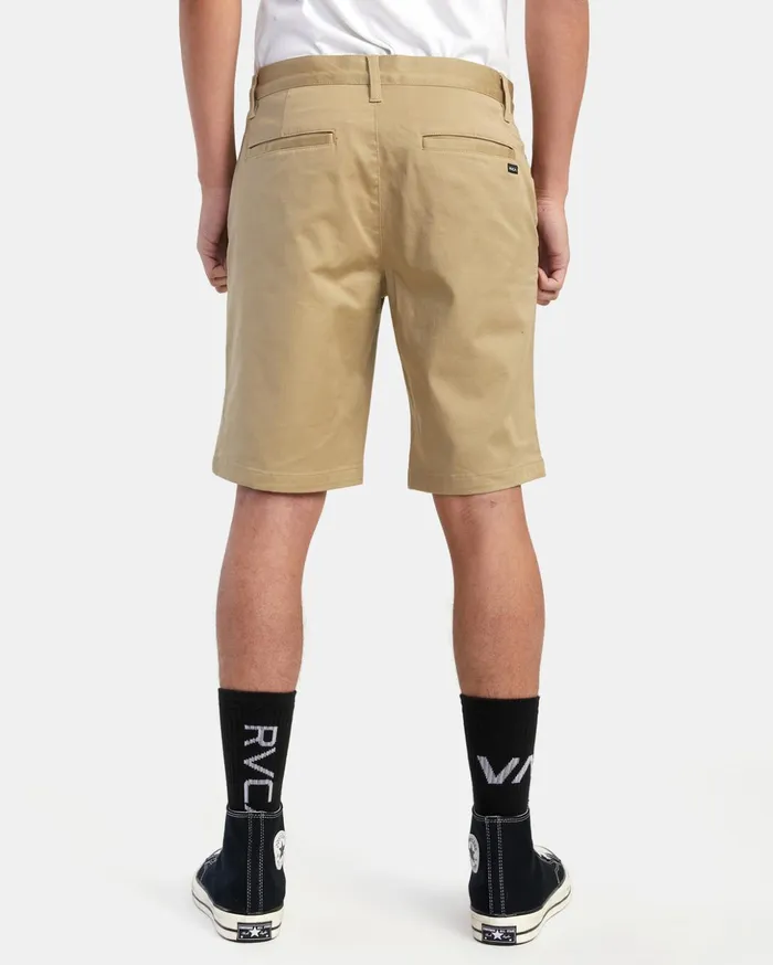 RVCA Shorts Hybrids Weekend Stretch Chino Shorts 20034 Khaki 8211 Men