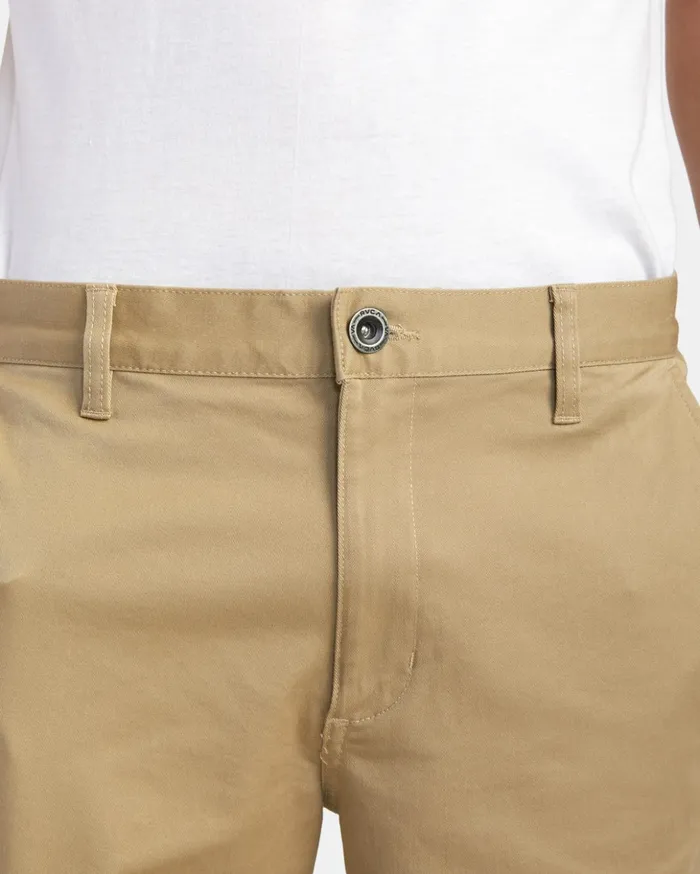 RVCA Shorts Hybrids Weekend Stretch Chino Shorts 20034 Khaki 8211 Men
