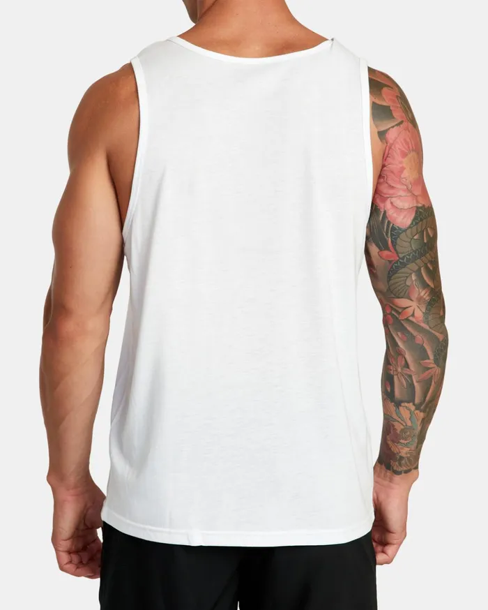 RVCA Tank Tops Double RVCA Split Tank White 8211 Men