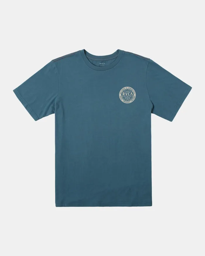 RVCA Tees Tanks Boy039s Standard Issue TShirt Duck Blue 8211 Boys