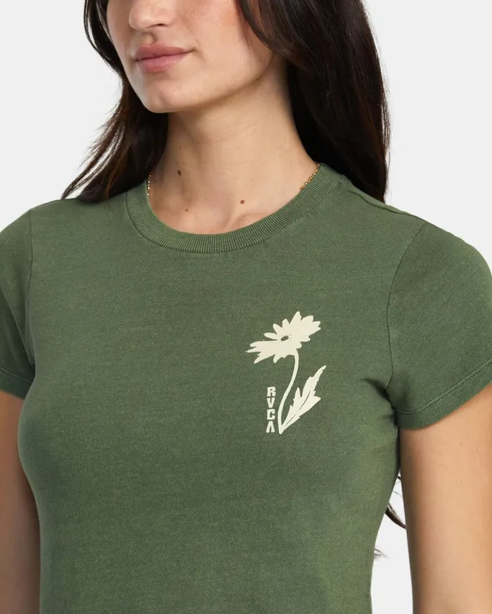 RVCA Tees Tanks Shine TShirt Leaf 8211 Women