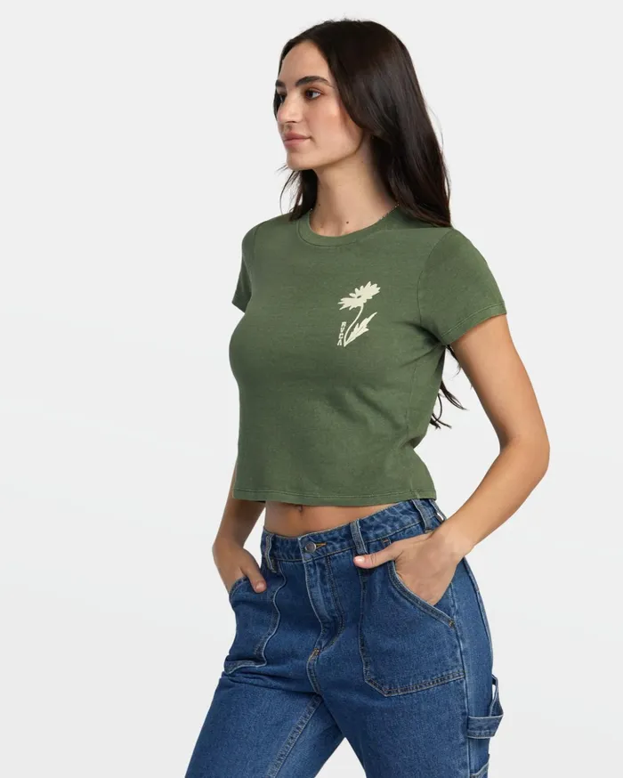 RVCA Tees Tanks Shine TShirt Leaf 8211 Women
