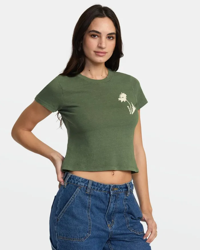 RVCA Tees Tanks Shine TShirt Leaf 8211 Women