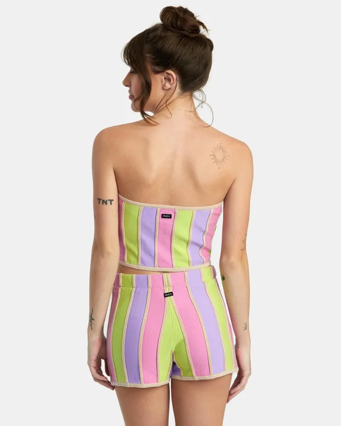 RVCA Tops Upswing Crop Top Multi 8211 Women