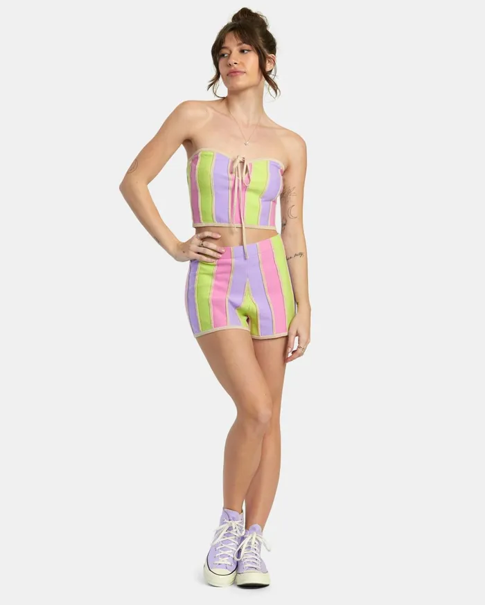 RVCA Tops Upswing Crop Top Multi 8211 Women