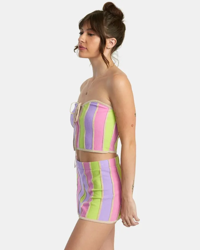 RVCA Tops Upswing Crop Top Multi 8211 Women