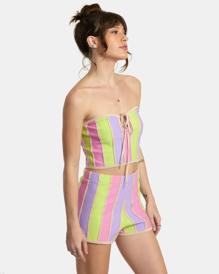 RVCA Tops Upswing Crop Top Multi 8211 Women