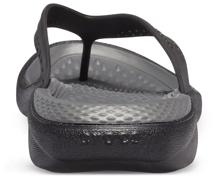 Sandals Crocs WomenMen LiteRide Flip BlackSlate Grey