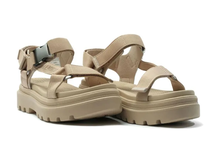 Sandals Women PALLADIUM PALLACRUISE STRAP Beige Tan Sandals Women PALLADIUM PALLACRUISE STRAP Beige Tan