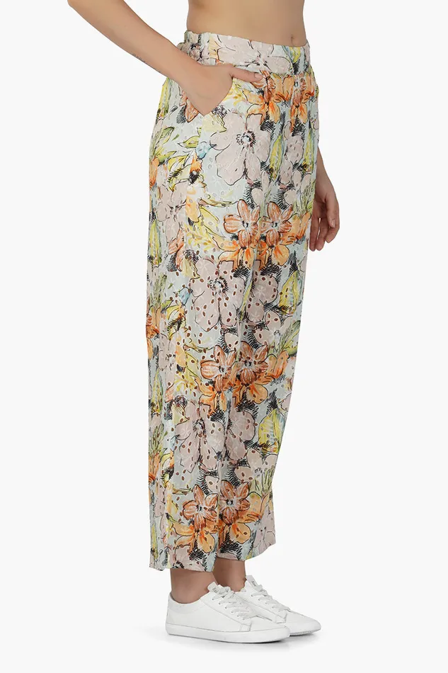 Sandro Printed Pants Pants America and Beyond Women