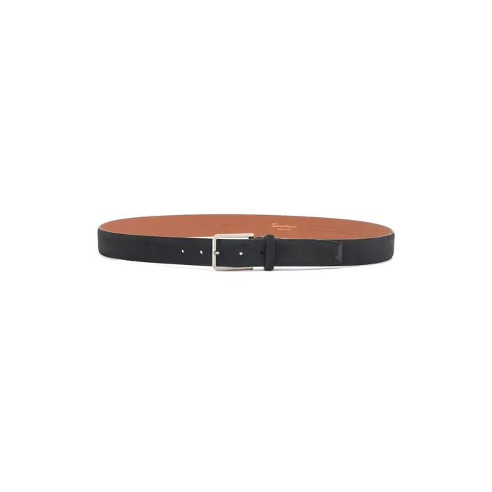 Santoni Grey Suede Adjustable Belt Men Belts
