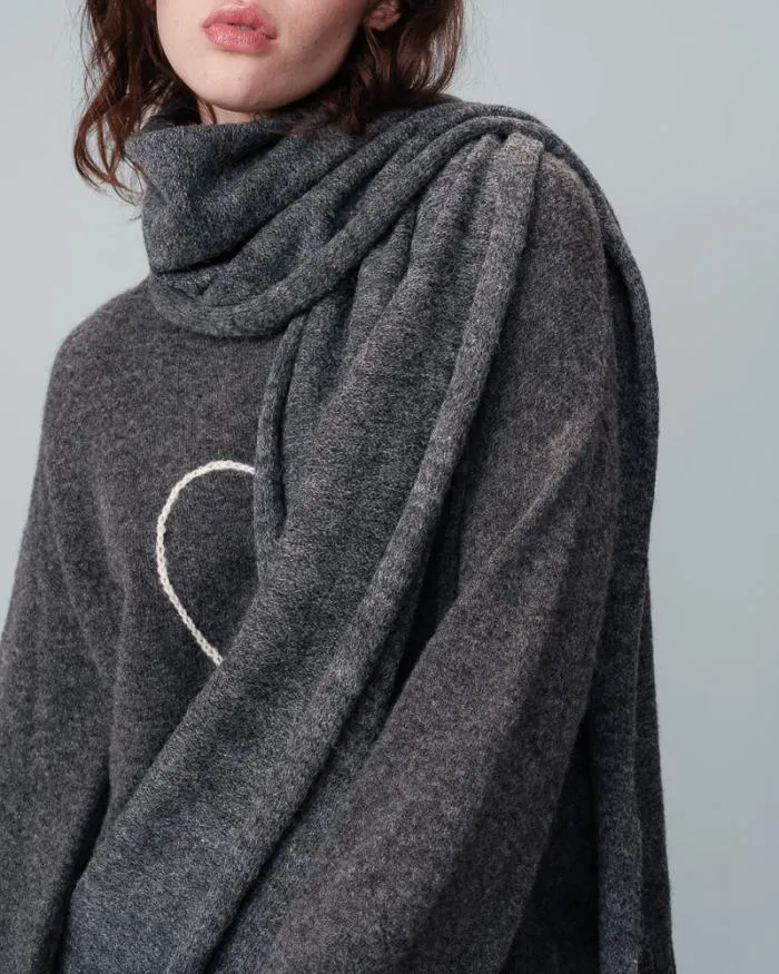 SCARF ANTHRACITE NAOMIE Shop Grace and Mila Scarves