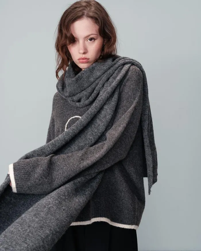 SCARF ANTHRACITE NAOMIE Shop Grace and Mila Scarves