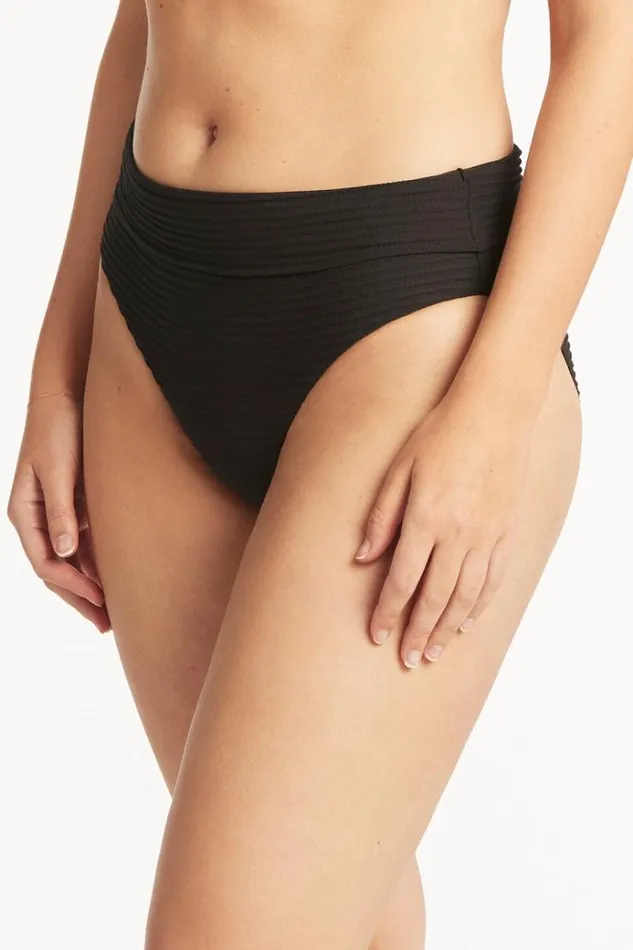 Sea Level Bottoms Spinnaker Roll Band Pant Spinnaker Black 8211 Women