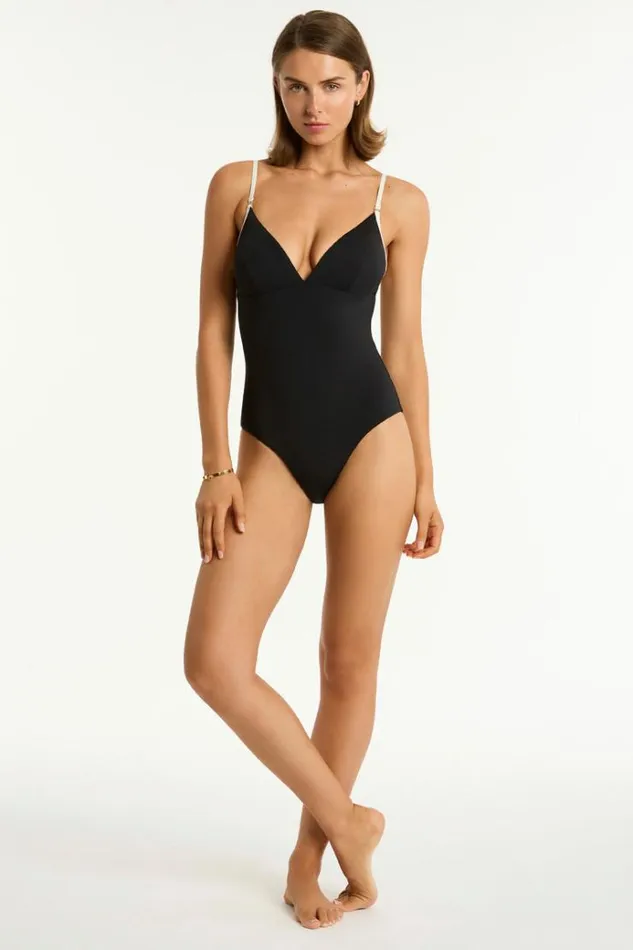 Sea Level One Pieces Babylon Cross Back Tri One Piece Babylon 8211 Women