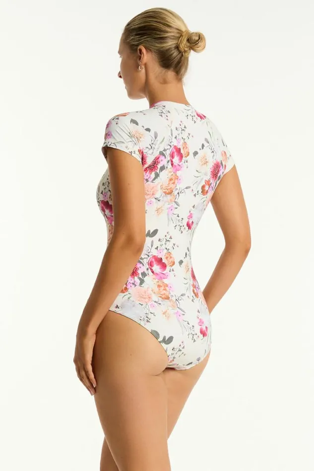 Sea Level One Pieces Belle Short Sleeve One Piece Belle Coconut 8211 Women