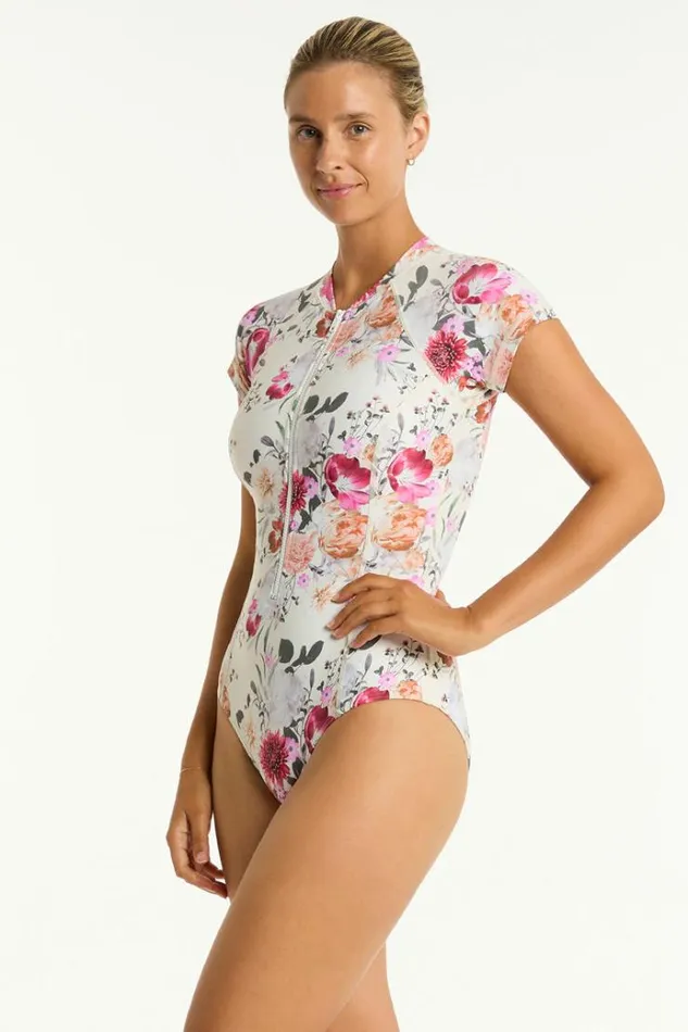 Sea Level One Pieces Belle Short Sleeve One Piece Belle Coconut 8211 Women