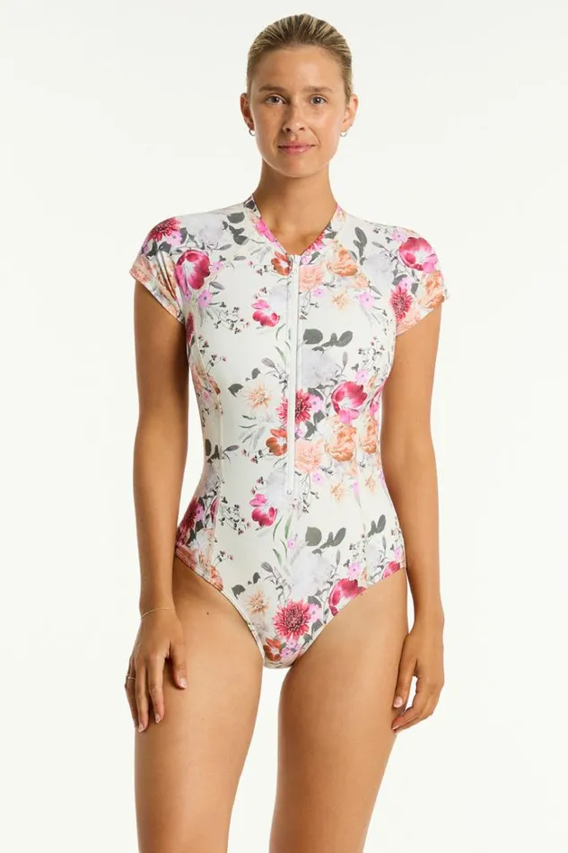 Sea Level One Pieces Belle Short Sleeve One Piece Belle Coconut 8211 Women