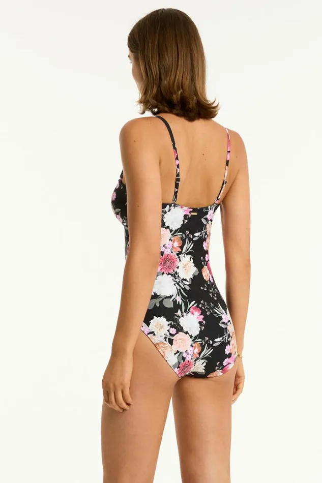 Sea Level One Pieces Belle V Bandeau One Piece Belle Black 8211 Women