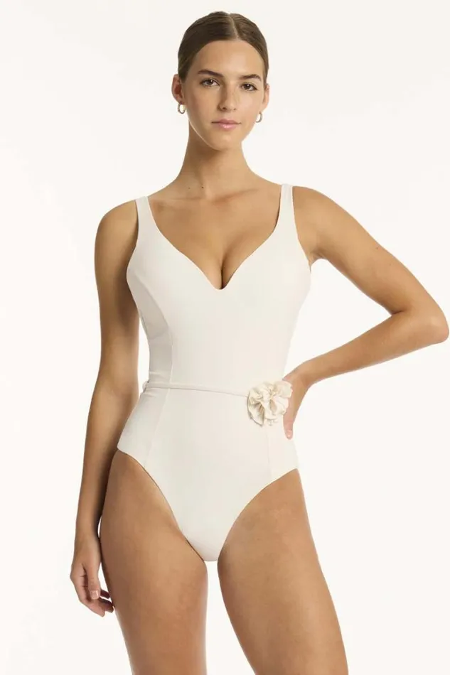 Sea Level One Pieces Casa Del Mar Plunge One Piece Casa Del Mar Coconut 8211 Women
