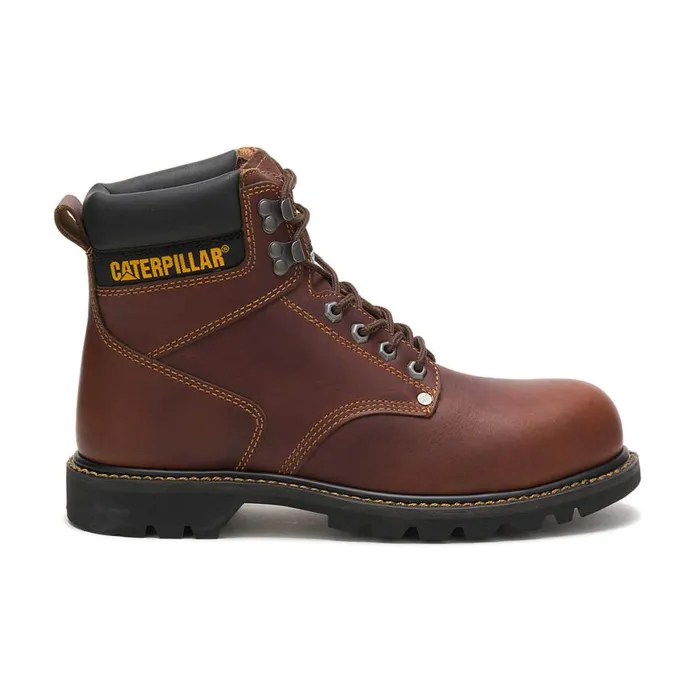 Second Shift Steel Toe Work Boot Tan Men Cat Footwear Boots