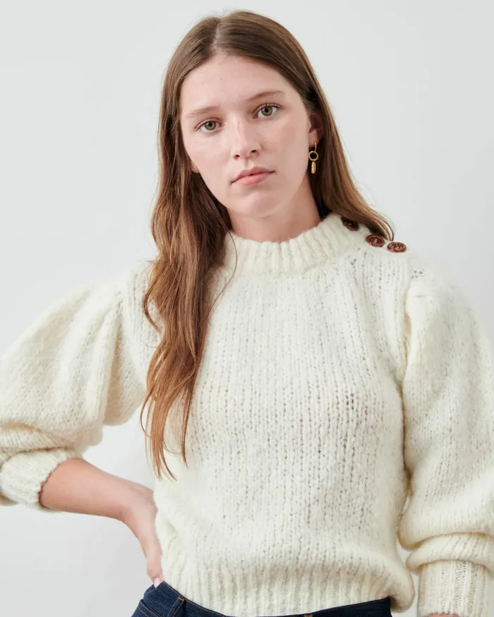 Sessn Womens Jumpers Nutty Fleur de Sel