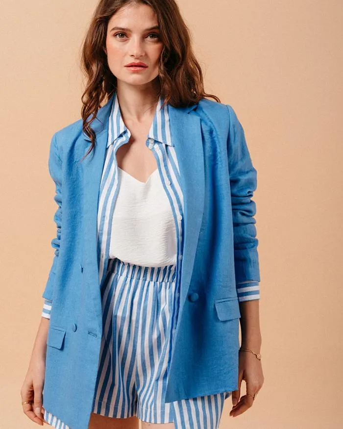 SHIRT BLEU MONTREUIL Shop Grace and Mila Longsleeves Shirts