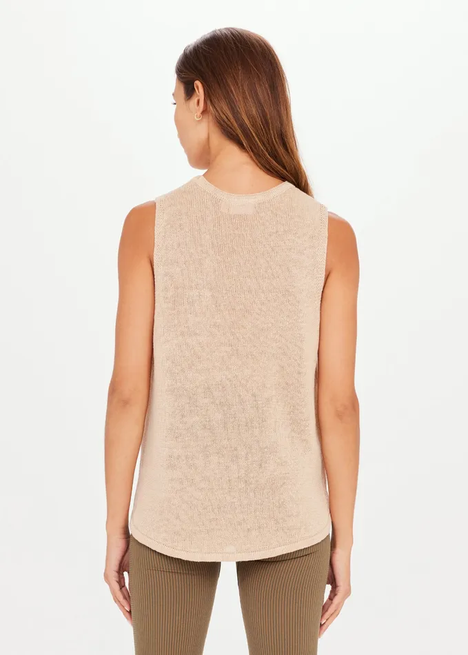 Shirts and Tanks Women KNITTED MUSCLE TANK THE UPSIDE
