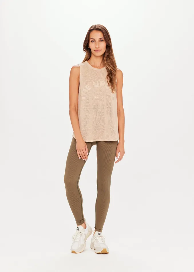 Shirts and Tanks Women KNITTED MUSCLE TANK THE UPSIDE
