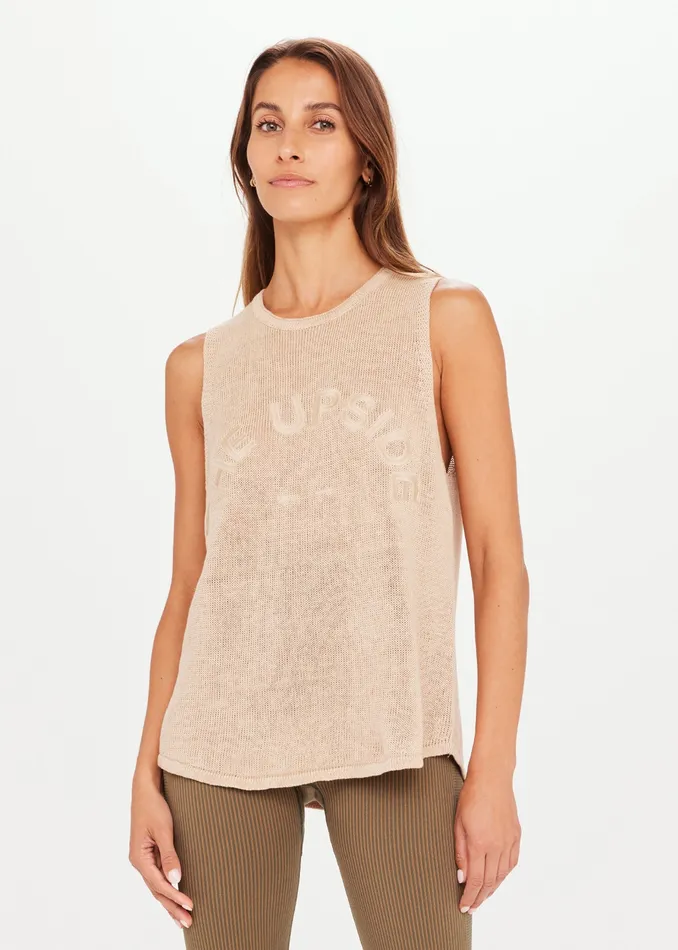 Shirts and Tanks Women KNITTED MUSCLE TANK THE UPSIDE